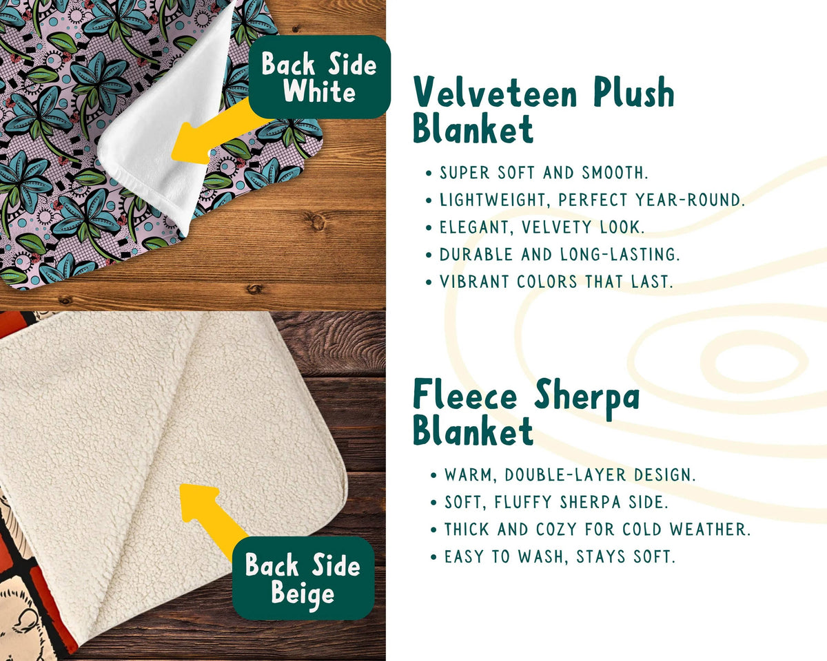 Honey Bee Blanket, Cozy Throw: Velveteen Plush