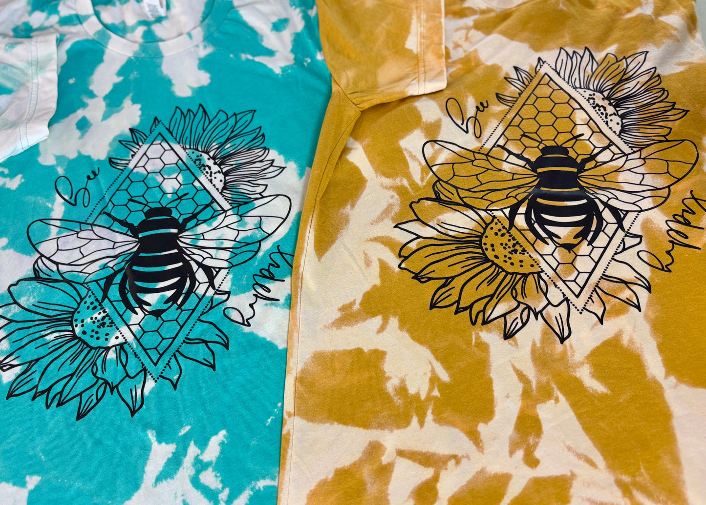 Bee Happy Tie Dye Tees