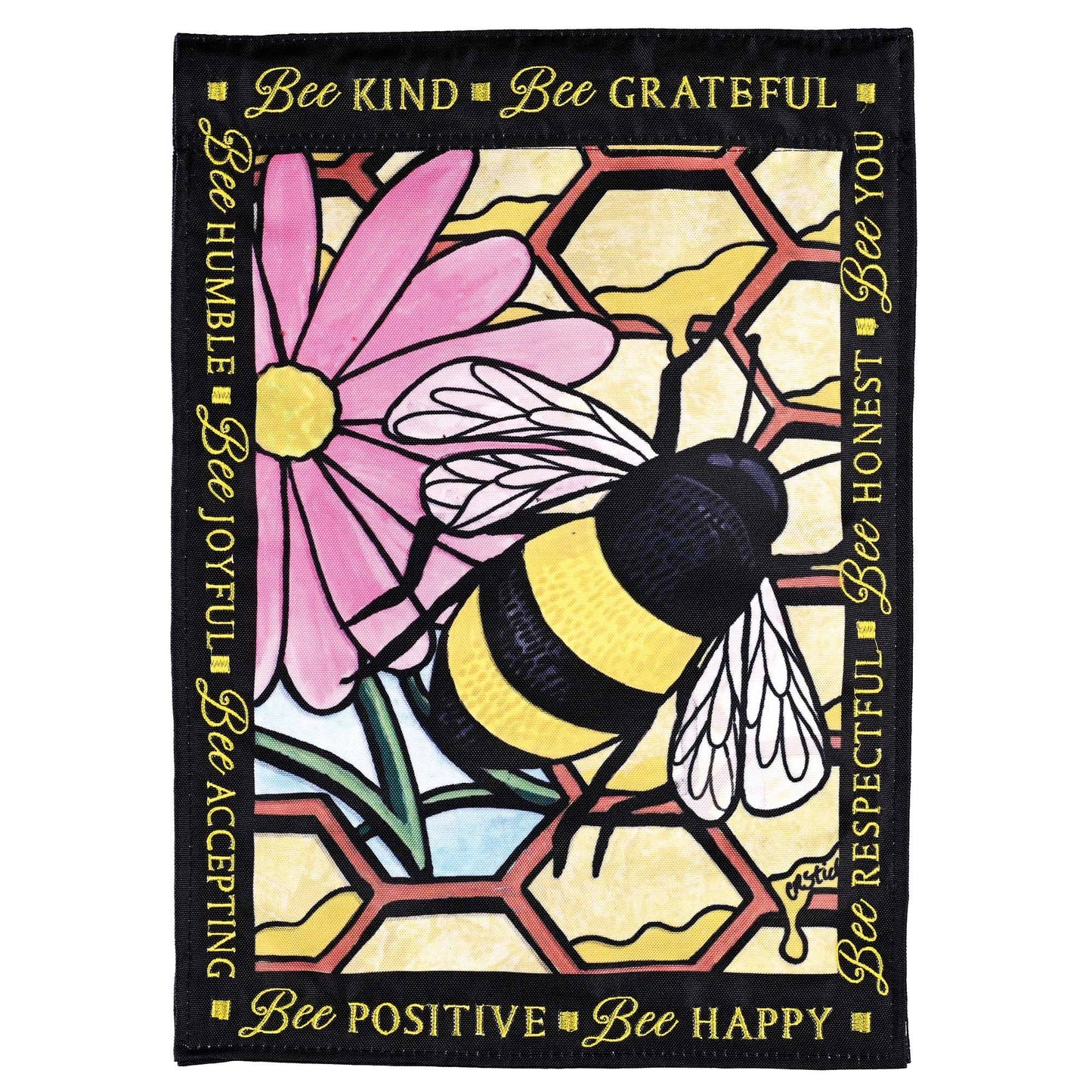 Colorful Honey Bee Flag