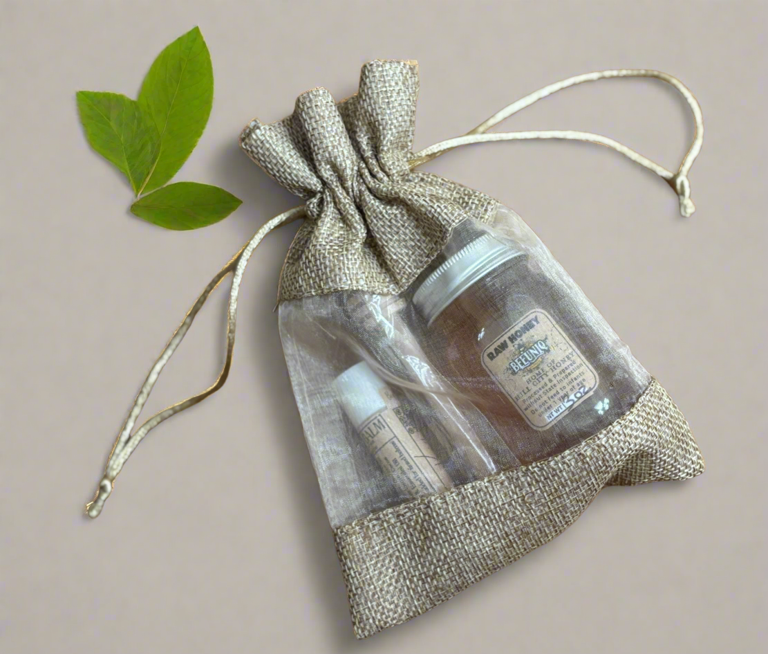 Appreciate Someone Special! Honey Jar & Honey-Vanilla Lip Balm Duo Gift Bag