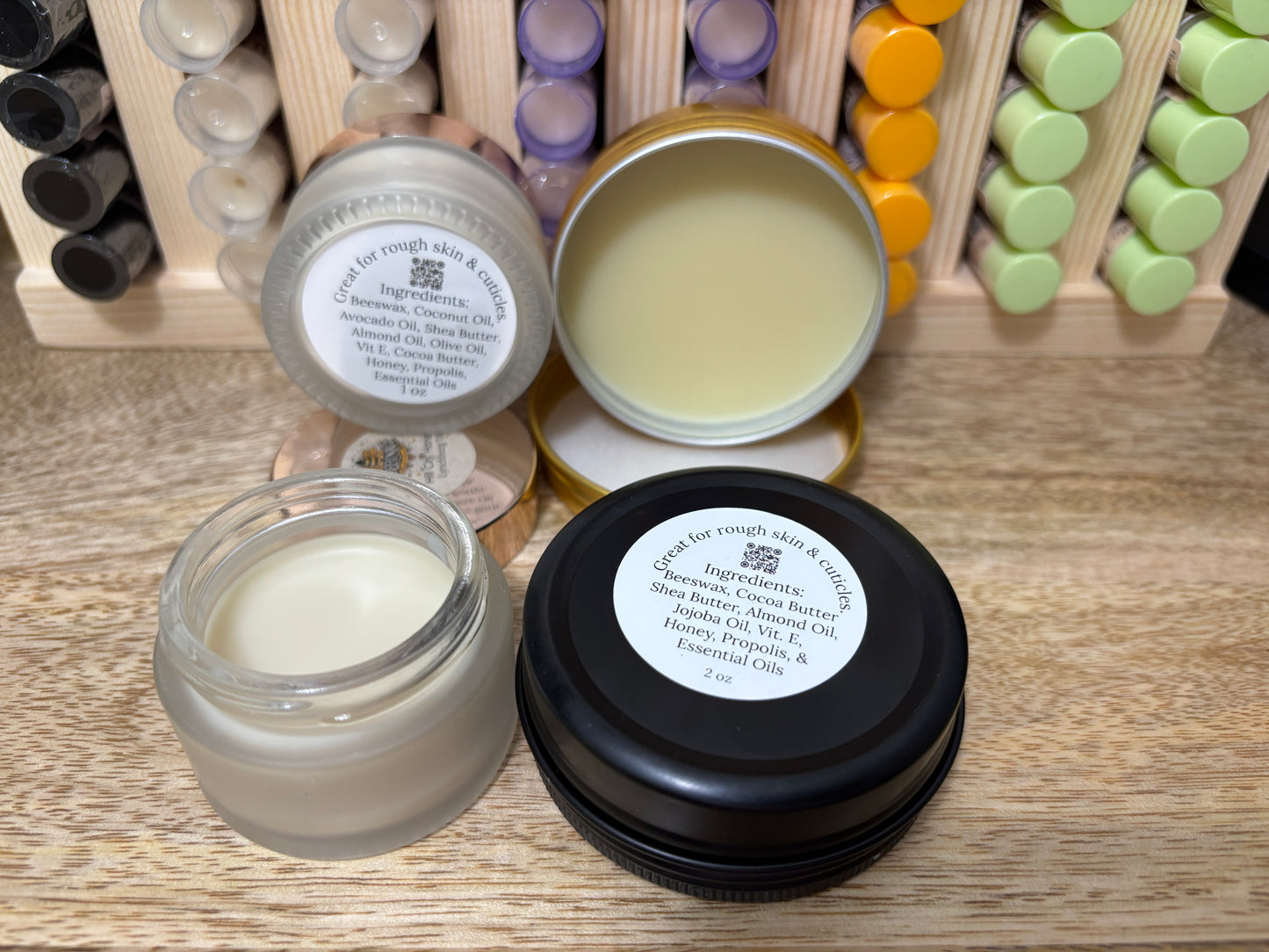 Honey Balm + Propolis (great for dry hands)