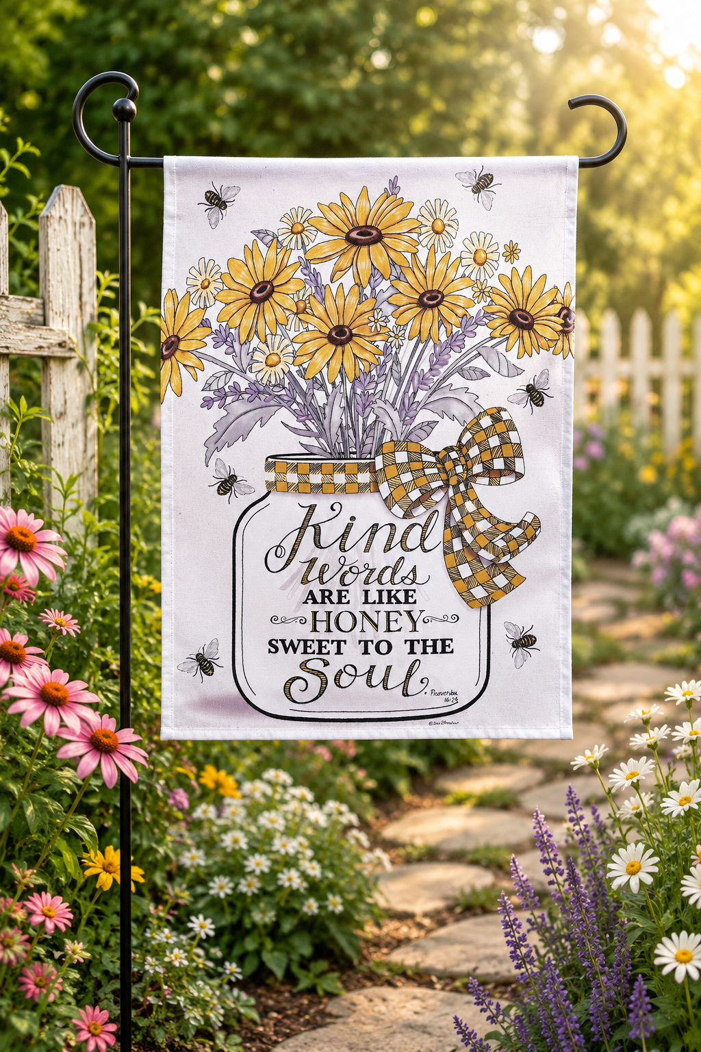 Kind Words Like Honey Flag