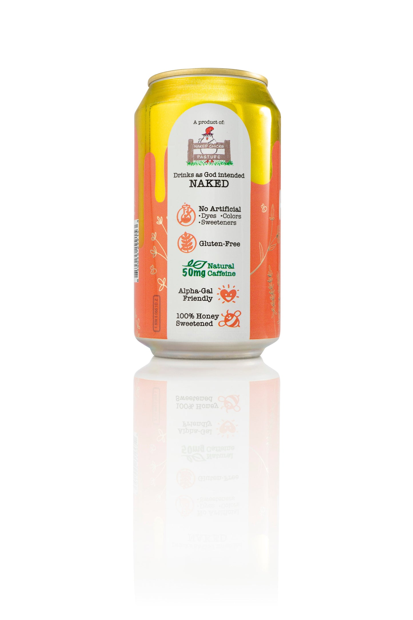 Bee Vitalized Sparkling Honey Sweetened Peach Tea