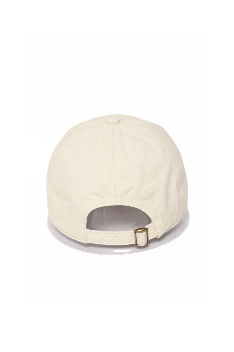 FLOWERS with Bee Side Embroidered Baseball Cap: Light Blue