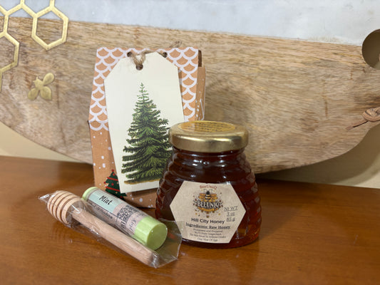 Honey Jar & Lip Balm Duo Gingerbread Gift Box