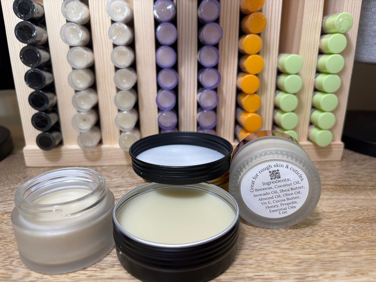 Honey Balm + Propolis (great for dry hands)