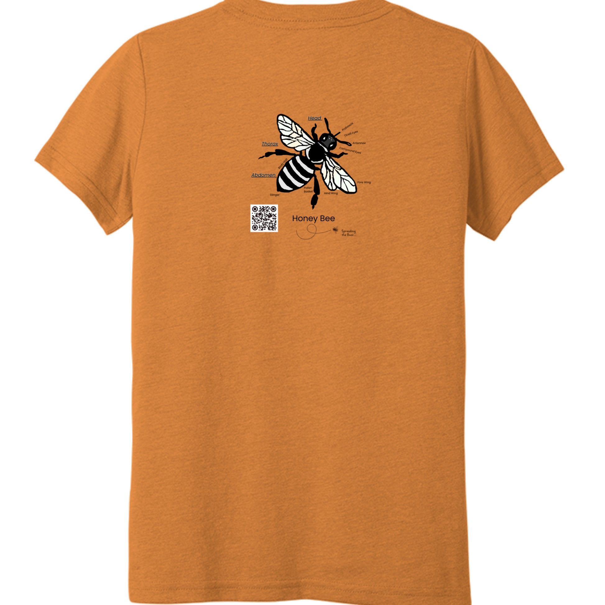 Orange Triblend - BACK